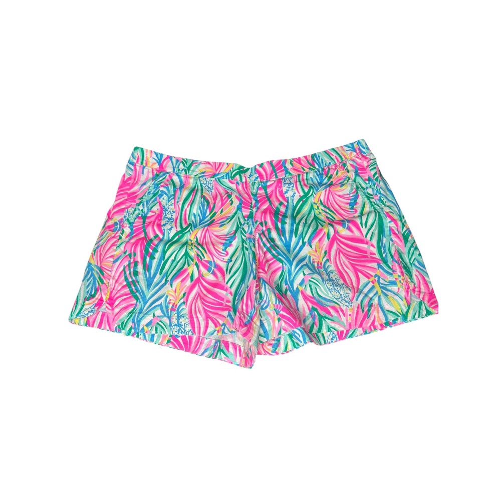 Lilly Pulitzer Ocean View‎ Shorts in Sea Turtle Soiree Pink Green Tropical Large
